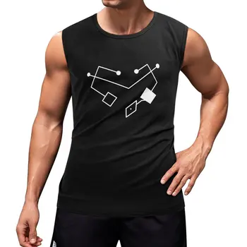 Новая футболка с сердечком, мужская футболка, мужская футболка, мускулистая футболка