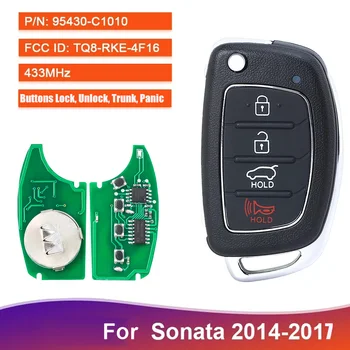 Новый 95430-C1010 TQ8-RKE-4F16 Флип-Пульт Smart Key Fob 4 Кнопки 433 МГц для Hyundai Sonata 2014 2015 2016 2017