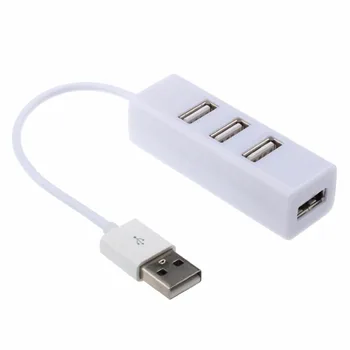 Новый Mini USB 2.0 Высокоскоростной 4-Портовый USB-Концентратор Splitter Hub Адаптер-Концентратор Для ПК Компьютер Для Портативных Жестких Дисков 5