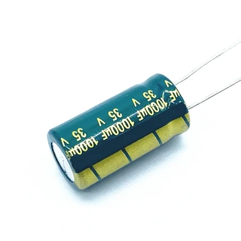 Оригинальный Низкий ESR/Импеданс высокочастотный алюминиевый электролитический конденсатор 35v 1000UF размером 10*20 1000UF35V 35V1000uf 20%