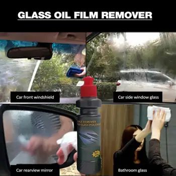 Очиститель масляной пленки для автомобильных стекол Очиститель стекол для душа Защитный Эффективный Очиститель лобового стекла автомобиля Устраняет пятна от воды На покрытиях
