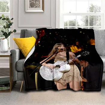 Певица Top stream Тейлор модное тонкое одеяло для дивана с принтом, покрывало для кондиционера, одеяла для кроватей на заказ