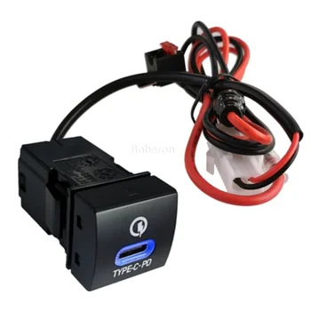 Переоборудованное зарядное устройство для мобильного телефона Автомобильное зарядное устройство QC3.0 USB Интерфейсная розетка для Toyota Corolla LEVIN HYBRID 2019-2021