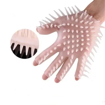 Перчатки с шипами из силикагеля для женской мастурбации, флирта, секс-игрушек, сауны, массажной перчатки для мужчин, секс-товаров, игр для взрослых, игрушек SM