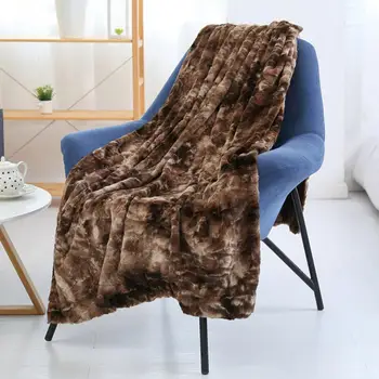 Плед, сохраняющий тепло, плюшевый шерп, удобное на ощупь мягкое одеяло для зимнего сна из тонкого волокна