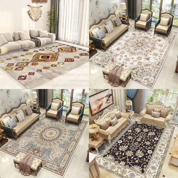 Повседневный коврик для спальни, ретро-ковер для гостиной, Персидский Марокканский декор, домашний коврик на заказ