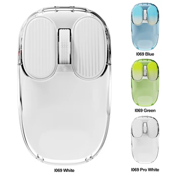 Прозрачная мышь, совместимая с Bluetooth 2,4 G, 5 клавиш 800/1200/1600 точек на дюйм, Профессиональная игровая мышь с поддержкой Windows/ Mac для геймеров