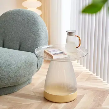 Прозрачный журнальный столик, чайные столики в скандинавском стиле, диван-столик в гостиной, креативные приставные столики, современная мебель для гостиной