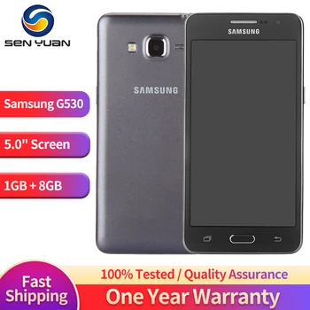 Разблокированный Оригинальный Samsung Galaxy Grand Prime G530 G530H Сотовый Телефон Ouad Core С двумя Sim-картами, 1 ГБ Оперативной памяти, 5,0 