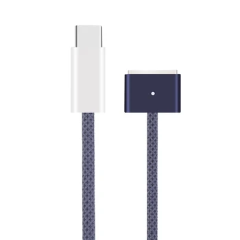 Разъем Type-C к Магнитному Разъему быстрой зарядки 3 PD140W Шнур Зарядного устройства Светодиодные индикаторы USB-C PD3.1 для MacBook Air/Pro 2021 2022 2023