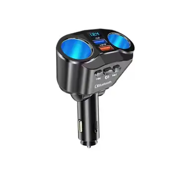 Розетка Для Автомобильного Прикуривателя Из Алюминиевого Сплава Портативный Двойной USB Универсальный Автомобильный Цифровой Дисплей Адаптер Для Зарядки Розетка Питания