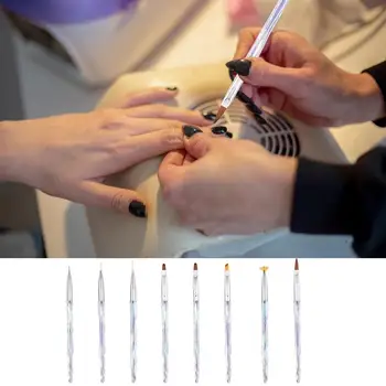 Ручка для фототерапии ногтей Водонепроницаемая Гибкая Кисть для нежного дизайна ногтей Кисти для гель-лака для омбре в маникюре