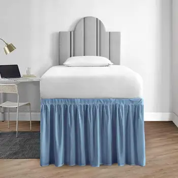Удлиненная юбка для кровати в общежитии Покрывало Удлиненные износостойкие юбки для кроватей размера 