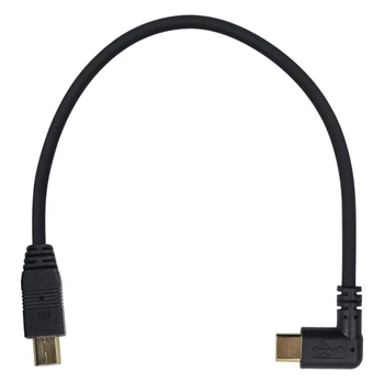 Удобный кабель Mini USB-Type C OTG для быстрой передачи данных под углом 90 градусов