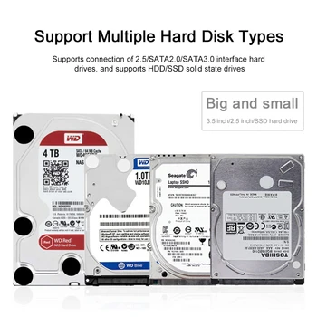 Универсальный адаптер для жесткого диска 3,5 USB3.0 USB 3.0 Для передачи данных на SATA IDE Комбинированный внешний конвертер для оптического привода HDD SSD