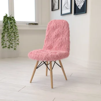 Флэш-мебель Лохматая Собака Светло-Розовый Акцентный Стул акцентные стулья для мебели гостиной