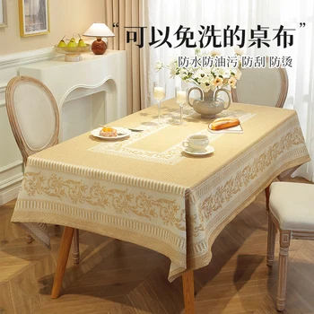 Хлопчатобумажная скатерть в цветочек, украшение чайного столика, Прямоугольное покрытие стола для кухни, свадебной столовой
