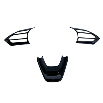 Черная наклейка на панель рулевого колеса автомобиля для Toyota Sienta 2022-2023