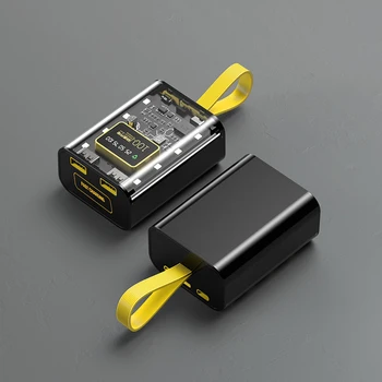 Чехол для зарядного устройства 18650 Cool DIY Power Bank Box Чехол для быстрой зарядки 10000 мАч с ночником для зарядки Power Bank Case