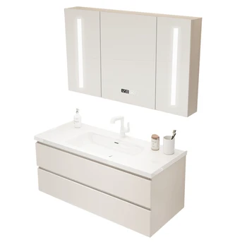 * Шкаф для ванной комнаты Керамический шкаф для умывальника из массива дерева Боковое хранилище Раковина для ванной Комнаты Умывальник