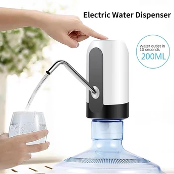 Электрический диспенсер для воды USB-зарядка Бутылка для водяного насоса Мини-автоматический насос для бутылок с водой на галлон Переносной Диспенсер для напитков
