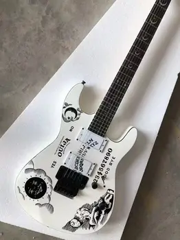 Электрогитара ESP Белый Kirk Hammett Ouija Твердый корпус